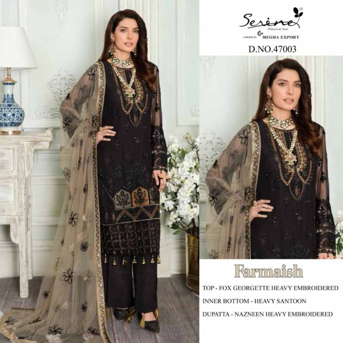 Serene Farmaish Fancy Festival Wear Georgette Pakistani Salwar Kameez Collection